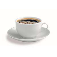 . Kávéscsésze+alj, fehér, 20 cl, 6 db-os szett Economic Roma