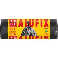 ALUFIX Szemeteszsák, 25 l, 30 db, 44x50 cm, 8 µ, ALUFIX Economy , fekete