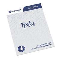 VICTORIA OFFICE Jegyzettömb, A5, 5x50 lap, vonalas, VICTORIA OFFICE, fehér
