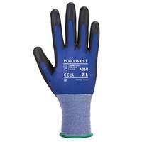 . Védőkesztyű, nylon, PU tenyéren mártott, XL méret Senti-Flex , kék