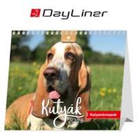 DAYLINER Naptár, asztali, álló, DAYLINER Kutyák