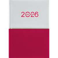 DAYLINER Naptár, tervező, B6, heti, DAYLINER Contrast , fehér-piros