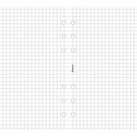 FILOFAX Kalendárium betét, jegyzetlap, A5, kockás, FILOFAX, fehér
