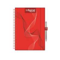 DAYLINER Naptár, tervező, A5, heti, DAYLINER, InSpiral , piros-piros