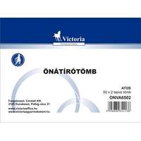 VICTORIA PAPER Önátírótömb, A6, 50x2 lap, VICTORIA PAPER
