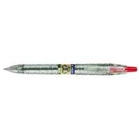 PILOT Golyóstoll, 0,27 mm, nyomógombos, PILOT B2P EcoBall , piros