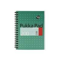 PUKKA PAD Spirálfüzet, A6, vonalas, 100 lap, PUKKA PAD, Metallic Jotta
