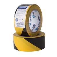 VICTORIA FACILITY Padlójelölő szalag, 48 mm x 33 m, VICTORIA FACILITY, fekete-sárga