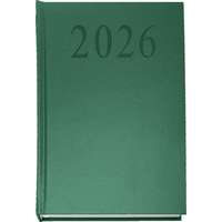 . Naptár, tervező, A5, napi, 2026, zöld