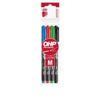ICO Alkoholos marker készlet, OHP, 1-1,5 mm, M, ICO, 4 különböző szín