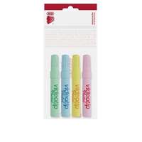 ICO Szövegkiemelő készlet, 1-4 mm, ICO Videotip , 4 különböző pasztell szín