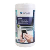 VICTORIA TECHNOLOGY Tisztítókendő, képernyőhöz, 100 db, VICTORIA TECHNOLOGY