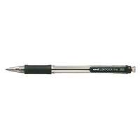 UNI Golyóstoll, 0,4 mm, nyomógombos, UNI SN-101 Laknock Fine , fekete