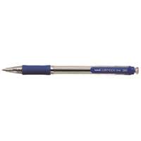 UNI Golyóstoll, 0,4 mm, nyomógombos, UNI SN-101 Laknock Fine , kék