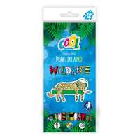 COOL BY VICTORIA Színes ceruza készlet, háromszögletű, COOL BY VICTORIA Wildlife , 12 különböző szín