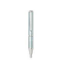 ZEBRA Golyóstoll, 0,24 mm, teleszkópos, metál világoskék tolltest, ZEBRA SL-F1 , kék