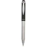ZEBRA Golyóstoll, 0,24 mm, teleszkópos, rozsdamentes acél, grafitszürke tolltest, ZEBRA Telescopic Metal Stylus , kék