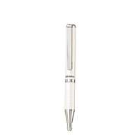 ZEBRA Golyóstoll, 0,24 mm, teleszkópos, metálfehér tolltest, ZEBRA SL-F1 , kék