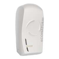 LUCART Toalettpapír adagoló, hajtogatott toalettpapírhoz, 32,8x16,5x13,8 cm, LUCART EcoNatural Flow Bulk Pack , fehér