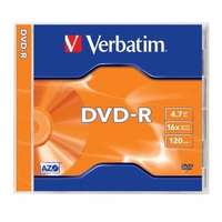 DVD-R írható VERBATIM 4,7GB, 16x, CD tok