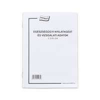 Nyomell Egészségügyi nyilatkozat és vizsgálati adatok 8 lapos füzet