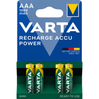 Varta Elem tölthető akku AAA mikro 1000 mAH Power 4 db/csomag, Varta