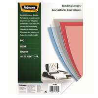 Fellowes Előlap, A4, 180 mikron, 25 db/csomag, Fellowes® víztiszta