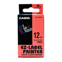 Casio Feliratozógép szalag XR-12RD1 9mmx8m Casio piros/fekete