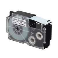 Casio Feliratozógép szalag XR-18X1 18mmx8m Casio víztiszta/fekete