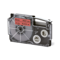 Casio Feliratozógép szalag XR-6RD1 6mmx8m Casio piros/fekete