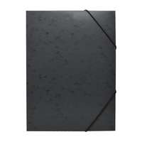 Bluering Gumis mappa A4, festett prespán mintás karton Bluering® fekete