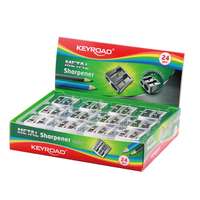 Keyroad Hegyező 2 lyukú fém 24 db/display Keyroad Metal