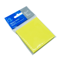 Bluering Jegyzettömb öntapadó, 76x76mm, 80lap, Bluering® , neon sárga