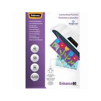 Fellowes Lamináló fólia, A3, 80 mikron, fényes, 100 db/doboz, Fellowes®
