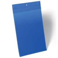 Durable Mágneses dokumentum tároló zseb A4, álló, 10 db/csomag, Durable Neodym, kék