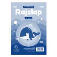 Bluering Rajzlap A4, félfamentes fóliázva Bálnás Bluering® 10 ív/csomag,