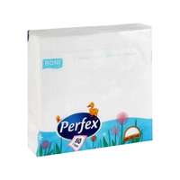 Perfex Szalvéta 1 rétegű 33 x 33 cm 100 lap/csomag Perfex fehér