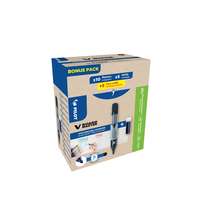 Pilot Táblamarker 2,3mm, kerek hegyű, utántölthető medium V-Board Master 10+10 Pilot fekete