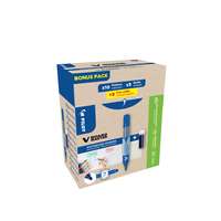 Pilot Táblamarker 2,3mm, kerek hegyű, utántölthető medium V-Board Master 10+10 Pilot kék