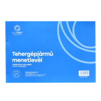 Bluering Tehergépjármű menetlevél A4, 100 lapos D.GEPJ.21/UJ Bluering®