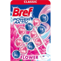 Bref WC illatosító golyós 3 x 50 g Bref Power Aktiv Fresh Flower