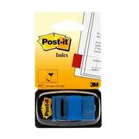 3M POSTIT Jelölőcímke, műanyag, 50 lap, 25x43 mm, 3M POSTIT, kék