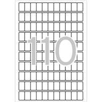 APLI Etikett, 12x18 mm, kerekített sarkú, A5 hordozón, APLI, 1650 etikett/csomag