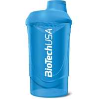BIOTECH USA Keverőpalack, 600ml, BIOTECH USA "Wave Shaker", kék