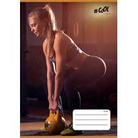 COOL BY VICTORIA Füzet, tűzött, A5, vonalas, 32 lap, 4-8. osztály, COOL BY VICTORIA, "Fitness life", "21-32"