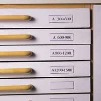 DJOIS Címketartó zseb, 30x150 mm, öntapadó, fiókhoz, DJOIS