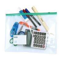 DONAU Irattartó tasak, A4, PVC, simítózáras, DONAU