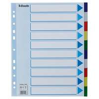 ESSELTE Regiszter, műanyag, A4 Maxi, 10 részes, ESSELTE