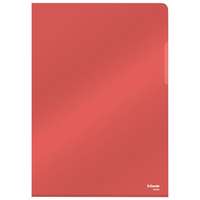 ESSELTE Genotherm, "L", A4, 150 mikron, víztiszta felület, ESSELTE "Luxus", piros