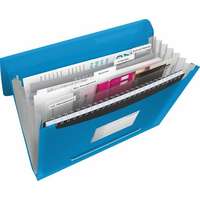 ESSELTE Harmonikamappa, A4, PP, 6 rekeszes, ESSELTE "Vivida", kék